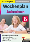 Cover: Wochenplan Sachrechnen / Klasse 6 - KOHL VERLAG Der Verlag mit dem Baum