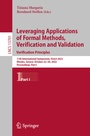 Cover: Leveraging Applications of Formal Methods, Verification and Validation. Verification Principles - Springer