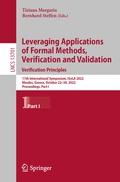 Cover: Leveraging Applications of Formal Methods, Verification and Validation. Verification Principles - Springer