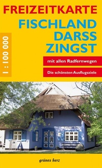Abbildung von: Freizeitkarte Fischland, Darß, Zingst - grünes herz
