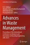 Cover: Advances in Waste Management - Springer