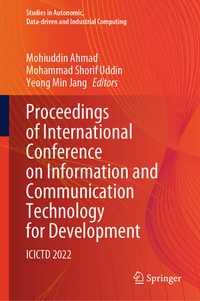 Enlarge image Cover: Proceedings of International Conference on Information and Communication Technology for Development - Springer