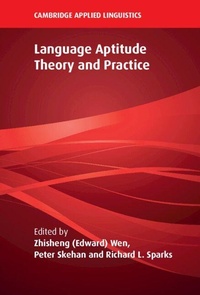 Enlarge image Cover: Language Aptitude Theory and Practice - Cambridge University Press