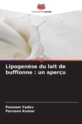 Cover: Lipogenese du lait de bufflonne - Editions Notre Savoir