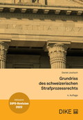 Cover: Grundriss des schweizerischen Strafprozessrechts - Dike Verlag Z&uuml;rich