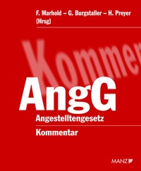 Abbildung von: Kommentar zum Angestelltengesetz AngG - Manz