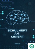 Cover: Schulheft linert A4 (mit weissem Rechteckrand) (Technikdesign) - epubli