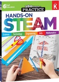 Cover: 180 Days (TM): Hands-On STEAM for Grade K - Shell Educational Publishing