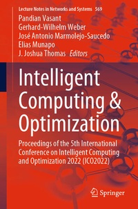 Enlarge image Cover: Intelligent Computing & Optimization - Springer
