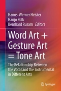 Cover: Word Art + Gesture Art = Tone Art - Springer