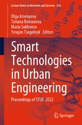 Cover: Smart Technologies in Urban Engineering - Springer