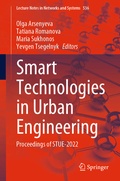 Cover: Smart Technologies in Urban Engineering - Springer