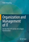 Cover: Organization and Management of IT - Springer
