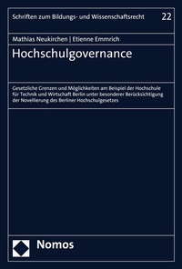 Abbildung von: Hochschulgovernance - Nomos