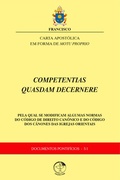Cover: Competentias Quasdam Decernere - Documentos Pontif&iacute;cios 51 - Digital - Edi&ccedil;&otilde;es CNBB