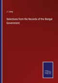 Cover: Selections from the Records of the Bengal Government - Outlook
