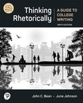 Cover: Thinking Rhetorically - Pearson