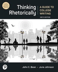 Enlarge image Cover: Thinking Rhetorically - Pearson