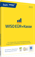 Cover: WISO E&Uuml;R+Kasse 2023 - BUHL-DATA-SERVICE