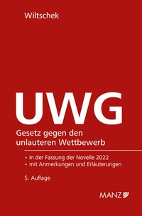 Abbildung von: UWG Gesetz gegen den unlauteren Wettbewerb - Manz