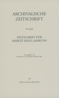 Cover: Archivalische Zeitschrift 99 (2022) - B&ouml;hlau