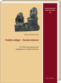 Bild: Traditio obligat - Variatio delectat - Harrassowitz Verlag