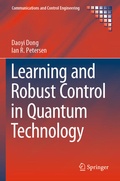 Cover: Learning and Robust Control in Quantum Technology - Springer