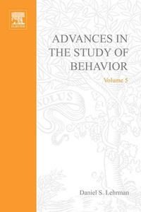 Enlarge image Cover: Advances in the Study of Behavior - Academic Press