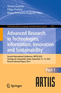 Enlarge image Cover: Advanced Research in Technologies, Information, Innovation and Sustainability - Springer
