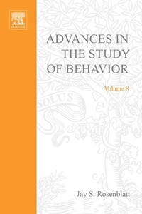 Enlarge image Cover: Advances in the Study of Behavior - Academic Press