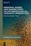 Cover: Personal Names and Naming from an Anthropological-Linguistic Perspective - De Gruyter Mouton