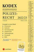Cover: KODEX Polizeirecht 2022/23 - inkl. App - LexisNexis Verlag ARD ORAC GmbH