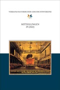 Cover: Mitteilungen des Verbandes bayerischer Geschichtsvereine 29 (2022) - Verlag PH.C.W. SCHMIDT bei Rudolph Druck