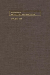 Enlarge image Cover: Advances in the Study of Behavior - Academic Press