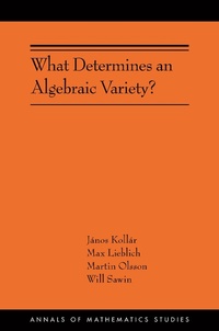 Abbildung von: What Determines an Algebraic Variety? - Princeton University Press