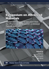 Enlarge image Cover: Symposium on Advanced Materials - Trans Tech Publications Ltd
