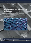 Cover: Symposium on Advanced Materials - Trans Tech Publications Ltd