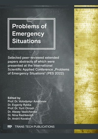 Enlarge image Cover: Problems of Emergency Situations (PES 2022) - Trans Tech Publications Ltd