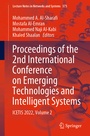 Cover: Proceedings of the 2nd International Conference on Emerging Technologies and Intelligent Systems - Springer