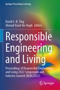 Cover: Responsible Engineering and Living - Springer