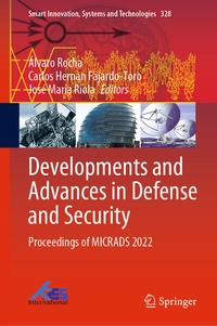 Enlarge image Cover: Developments and Advances in Defense and Security - Springer