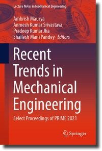 Enlarge image Cover: Recent Trends in Mechanical Engineering - Springer