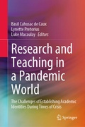 Cover: Research and Teaching in a Pandemic World - Springer