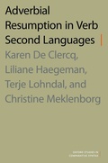 Cover: Adverbial Resumption in Verb Second Languages - Oxford University Press Inc