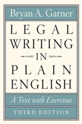 Cover: Legal Writing in Plain English, Third Edition - University of Chicago Press