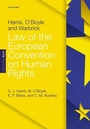 Cover: Harris, O'Boyle, and Warbrick: Law of the European Convention on Human Rights - Oxford University Press