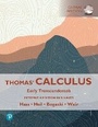 Cover: Thomas' Calculus: Early Transcendentals, SI Units - Pearson Education Limited