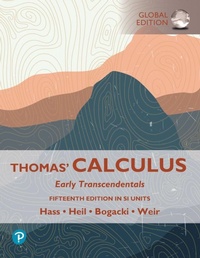 Enlarge image Cover: Thomas' Calculus: Early Transcendentals, SI Units - Pearson Education Limited