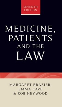 Abbildung von: Medicine, Patients and the Law - Manchester University Press