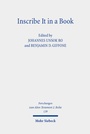 Cover: Inscribe It in a Book - Mohr Siebeck